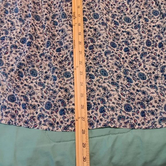 Canyon River Blues Paesant Pre-owned Blue&White Long Sleeve Summer Blouse  Sheer - Picture 10 of 11